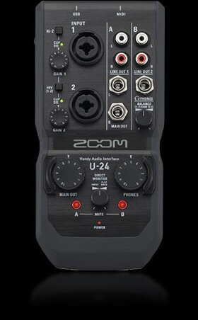 Ручной аудиоинтерфейс Zoom U-24