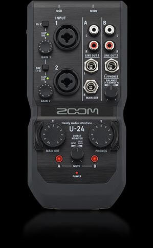 Ручной аудиоинтерфейс Zoom U-24