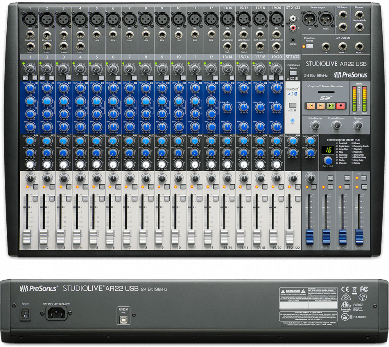 Микшерный пульт PreSonus StudioLive AR22 USB