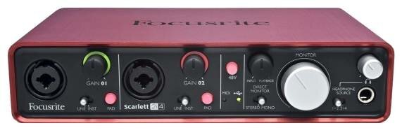 Аудиоинтерфейс Focusrite Scarlett 2i4 USB