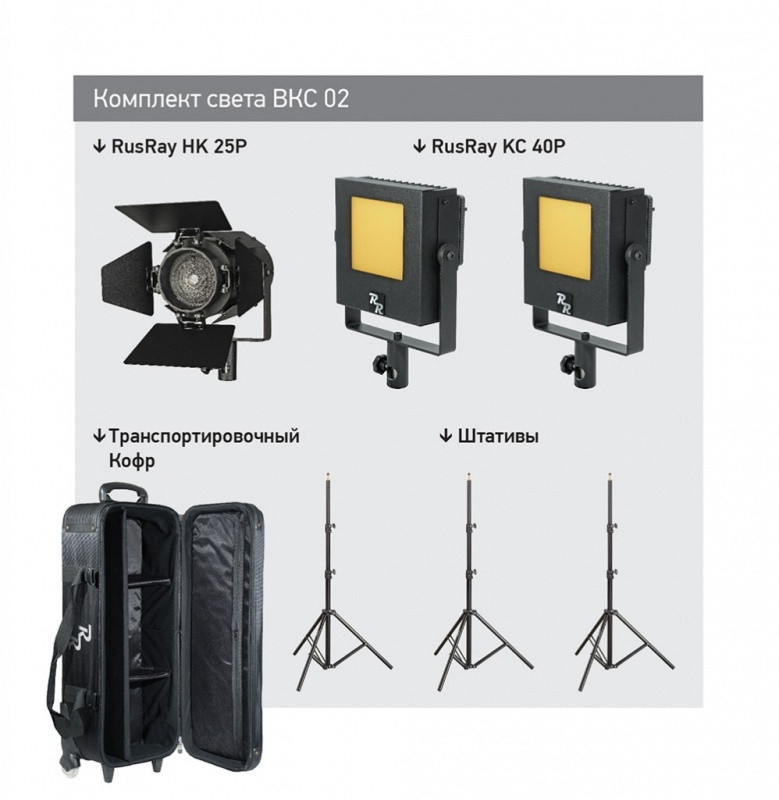 Комплект света RUSRAY BKC 02 + 2B/H