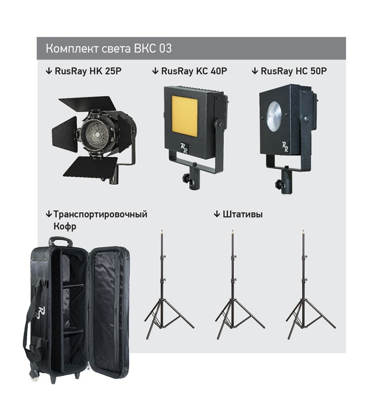 Комплект света RUSRAY BKC 03 + 2B/H