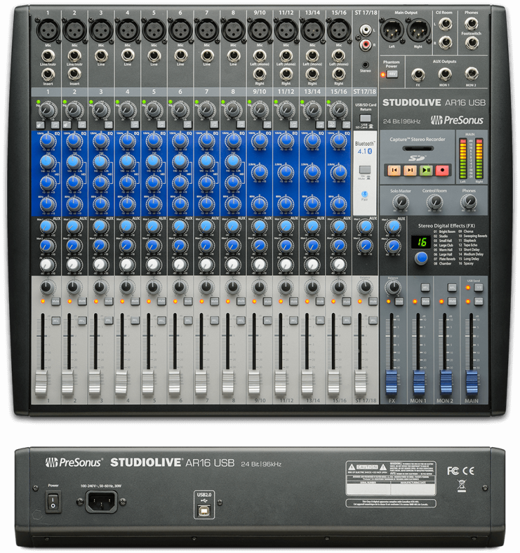 Микшерный пульт PreSonus StudioLive AR16