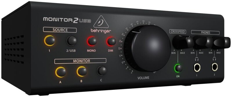 Мониторный контроллер с 2-канальным звуковым USB-интерфейсом Behringer MONITOR2USB