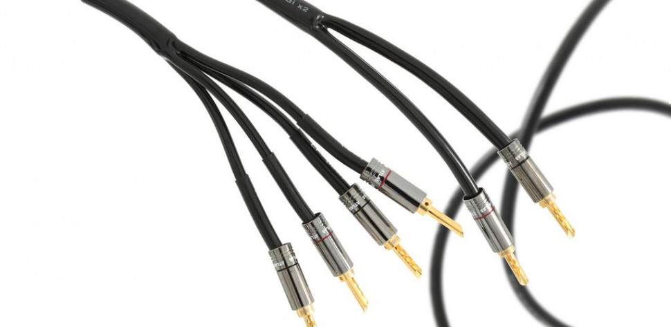 Акустический кабель Atlas Hyper Bi-Wire (2 на 4) 3.0 м  [разъем Банан Z типа, позолоченный]