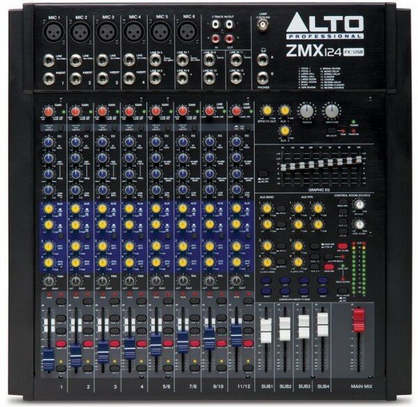 Микшерный пульт Alto ZMX124FXU