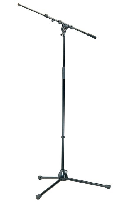K&M 21090-300-55 Микрофонная стойка "журавль", металлические узлы, высота 900-1605 мм, длина журавля 460-770 мм, сталь, цвет черный